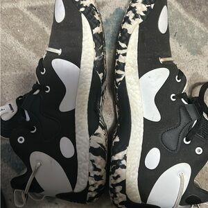Stylish Black and White Athletic Sneakers